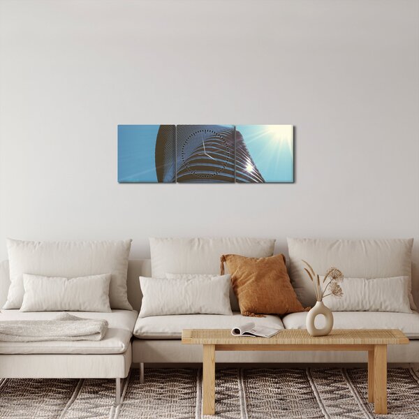 Obraz - Architektura (z zegarem) (90x30 cm)