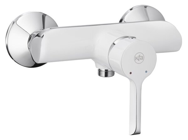 Bateria wannowa natynkowa KFA ARMATURA Angelit 4726-010-40 Biały-chrom