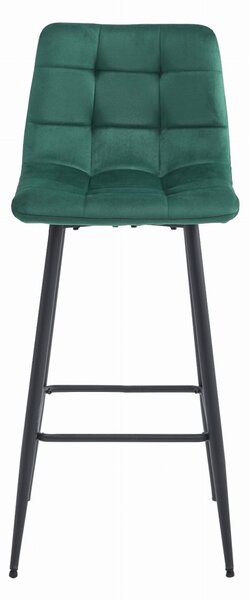 Hoker ARCETO VELVET z czarnymi nogami, ciemnozielony