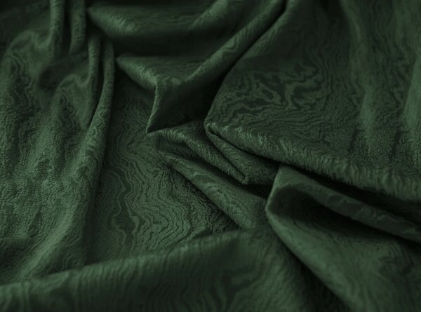 Zaciemniająca zasłona DUNES VELVET 140x250 cm, ciemnozielony Zawieszanie: Metalowe pierścienie