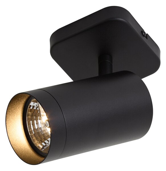 Nowoczesna lampa sufitowa czarna GU10 70mm - Jeana Luxe
