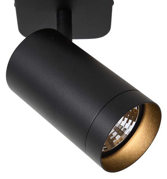 Nowoczesna lampa sufitowa czarna GU10 70mm - Jeana Luxe