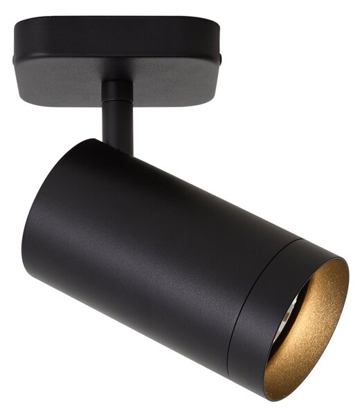 Nowoczesna lampa sufitowa czarna GU10 70mm - Jeana Luxe