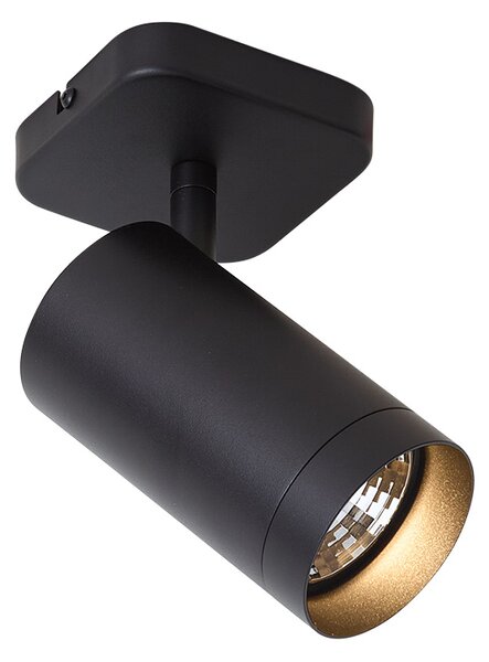 Nowoczesna lampa sufitowa czarna GU10 70mm - Jeana Luxe