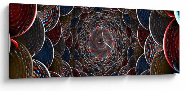 Obraz - Wir (z zegarem) (90x30 cm)