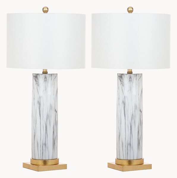 Lampa stołowa o wyglądzie marmuru Rashi, 2 elem