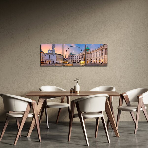 Obraz - Austria, Wiedeń (z zegarem) (90x30 cm)