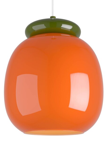 EGLO Lampa wisząca Berardelli, możliwość ściemniania, żółty / pomarańczowy, salon / jadalnia, szkło, nowoczesny