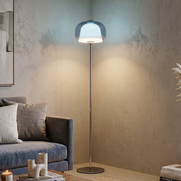 EGLO Lampa stojąca Belomontejo, niebieski, salon / jadalnia, metal, młodzieżowy