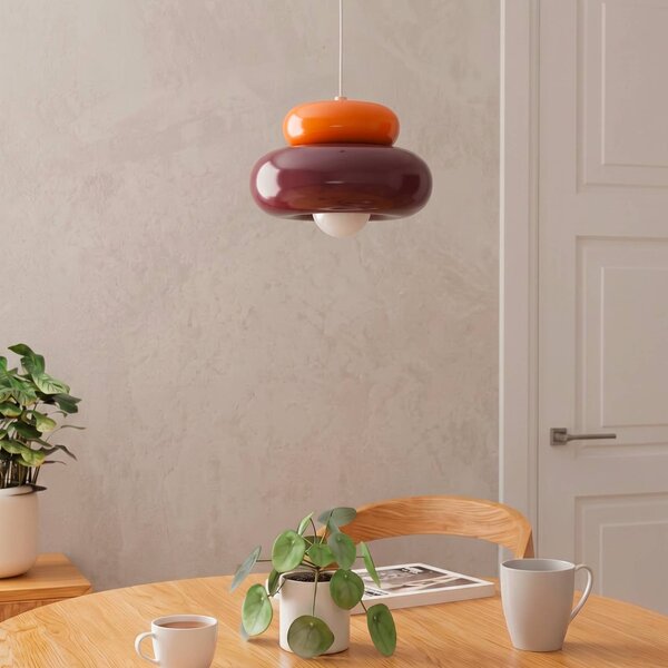 EGLO Lampa wisząca Torchiarolo, możliwość ściemniania, czerwony, salon / jadalnia, metal, nowoczesny