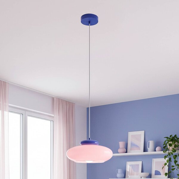 EGLO Lampa wisząca Berardelli, możliwość ściemniania, żółty / pomarańczowy, salon / jadalnia, szkło, nowoczesny