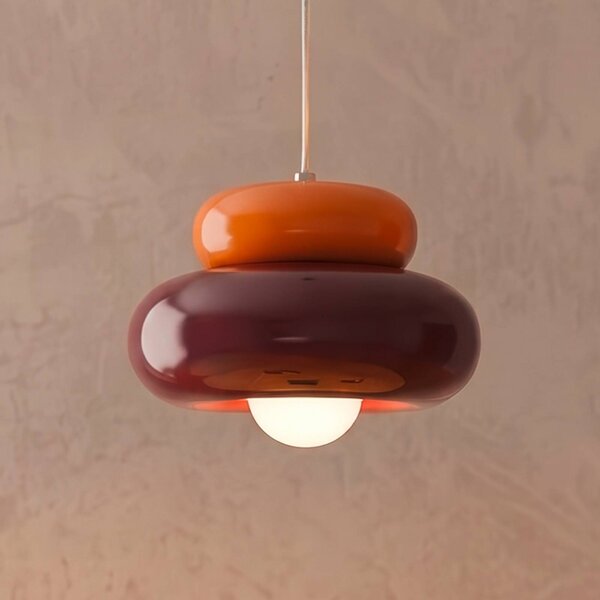EGLO Lampa wisząca Torchiarolo, możliwość ściemniania, czerwony, salon / jadalnia, metal, nowoczesny