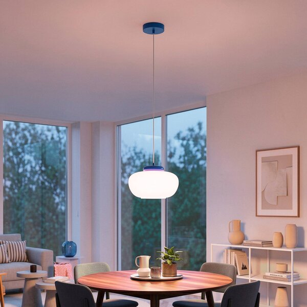 EGLO Lampa wisząca Berardelli, możliwość ściemniania, fioletowy / różowy / bladoróżowy, salon / jadalnia, szkło, nowoczesny