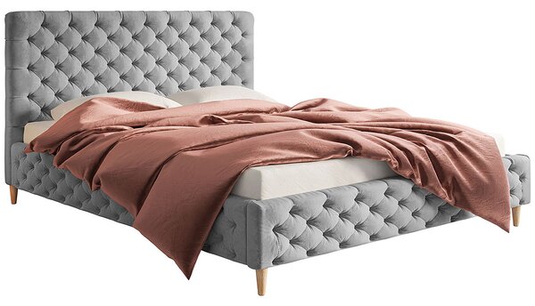 Tapicerowane łóżko malżeńskie 180x200 Cortis - 36 kolorów