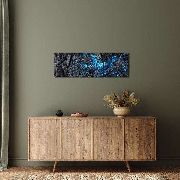 Obraz - Spojrzenie do wnętrza (z zegarem) (90x30 cm)