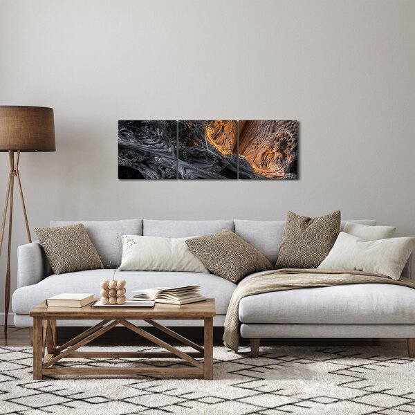 Obraz - Spojrzenie do środka (z zegarem) (90x30 cm)