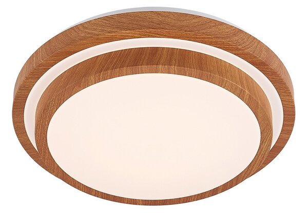 Lampa Sufitowa Lindby, Vaako, drewniany, gabinet | pracownia, tworzywo sztuczne, nowoczesny