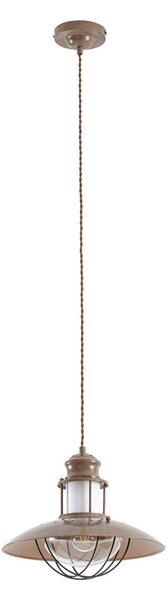 Lampa Wisząca Lindby, Louisanne, ściemnialny, brąz rdzawy, przedpokój, metal, morski