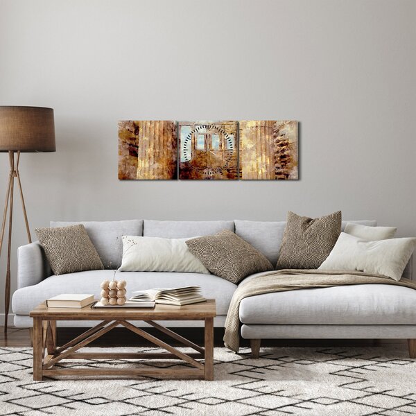 Obraz - Erechtejon, Ateny, Grecja (z zegarem) (90x30 cm)