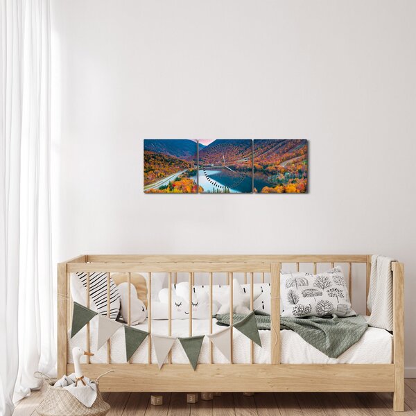 Obraz - White Mountain, New Hampshire, USA (z zegarem) (90x30 cm)
