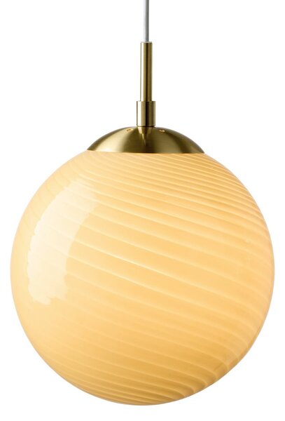 Lampa Wisząca Halo Design, CANDY BALL, ściemnialny, beżowy, salon, szkło, design