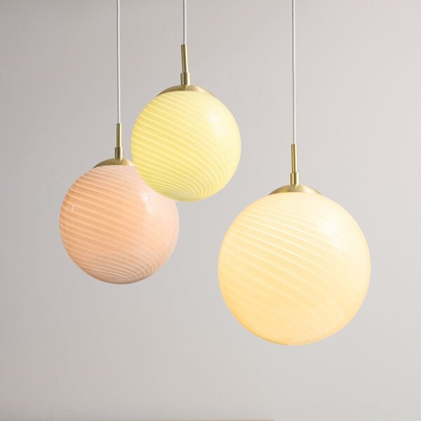 Lampa Wisząca Halo Design, CANDY BALL, ściemnialny, zielony, salon, szkło, design