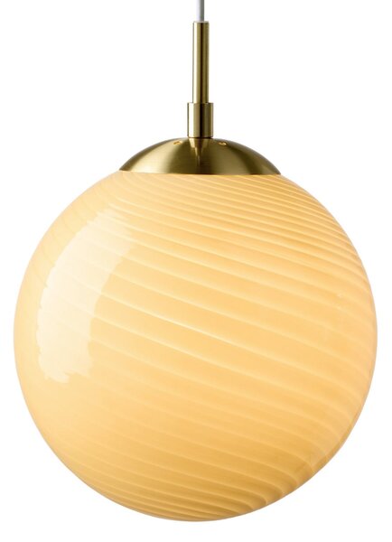 Lampa Wisząca Halo Design, CANDY BALL, ściemnialny, beżowy, salon, szkło, design