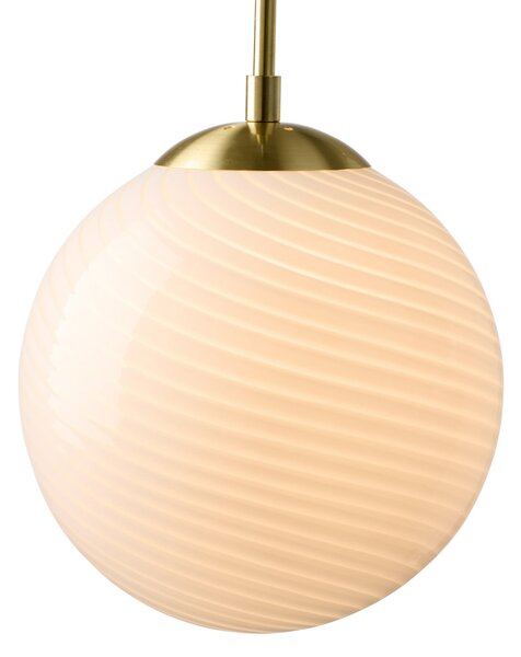 Lampa Wisząca Halo Design, CANDY BALL, ściemnialny, biały, salon, szkło, design