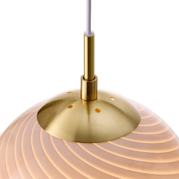 Lampa Wisząca Halo Design, CANDY BALL, ściemnialny, szary, salon, szkło, design