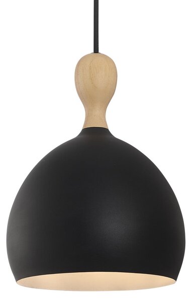 Lampa Wisząca Halo Design, Dueodde, ściemnialny, czarny, salon, metal, skandynawski