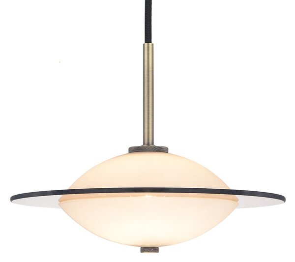 Lampa Wisząca Halo Design, ORBIT, ściemnialny, antyczny mosiądz, salon, szkło, design