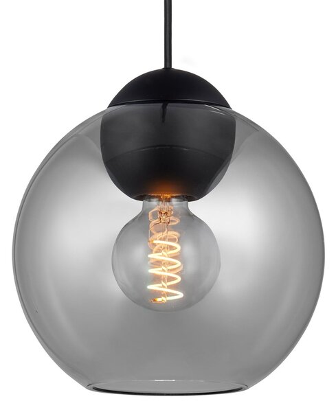 Lampa Wisząca Halo Design, BUBBLES, ściemnialny, szary, salon, szkło, design