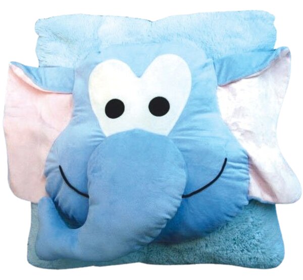 Poduszka dziecięca CUDDLI FRIENDS 70x70 cm pluszowa - więcej kolorów Kolor: Szary