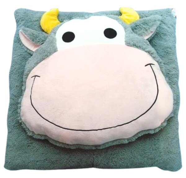Poduszka dziecięca CUDDLI FRIENDS 70x70 cm pluszowa - więcej kolorów Kolor: Szary
