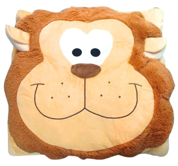 Poduszka dziecięca CUDDLI FRIENDS 70x70 cm pluszowa - więcej kolorów Kolor: Szary