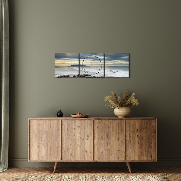Obraz - Robben Island (z zegarem) (90x30 cm)