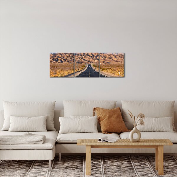 Obraz - Death Valley, Kalifornia, USA (z zegarem) (90x30 cm)
