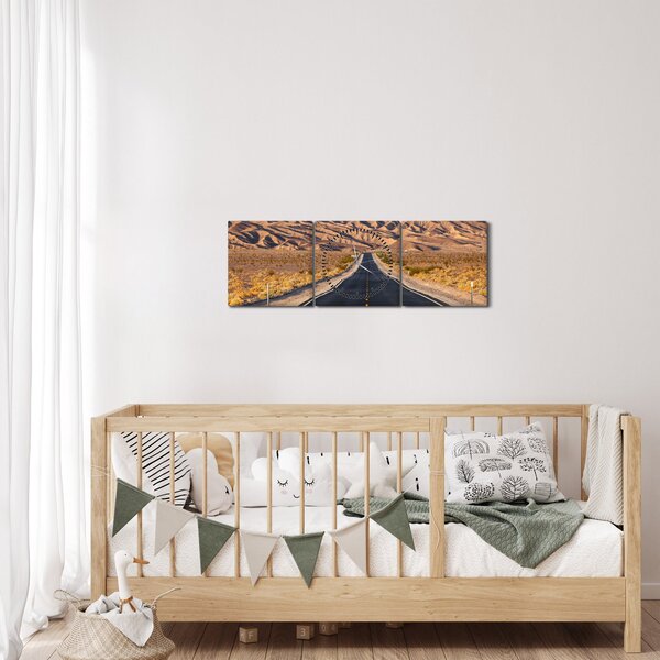 Obraz - Death Valley, Kalifornia, USA (z zegarem) (90x30 cm)