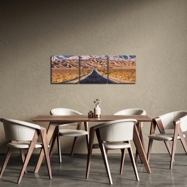 Obraz - Death Valley, Kalifornia, USA (z zegarem) (90x30 cm)