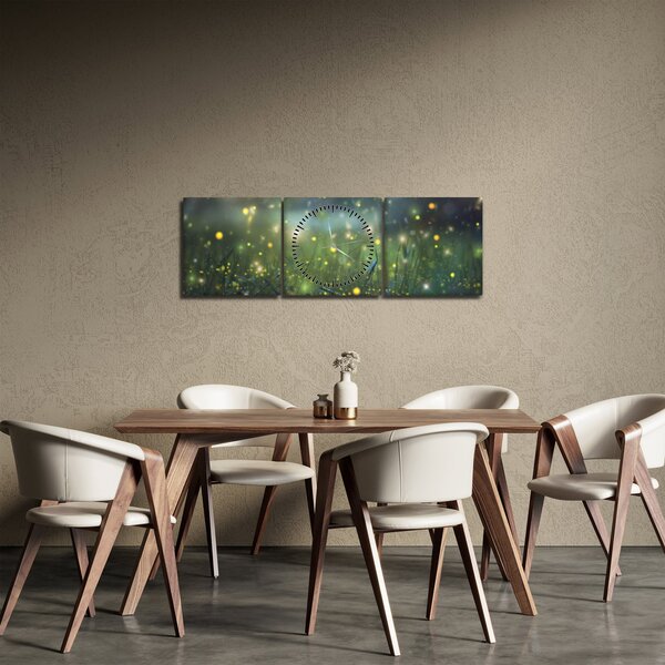 Obraz - Magiczna noc (z zegarem) (90x30 cm)