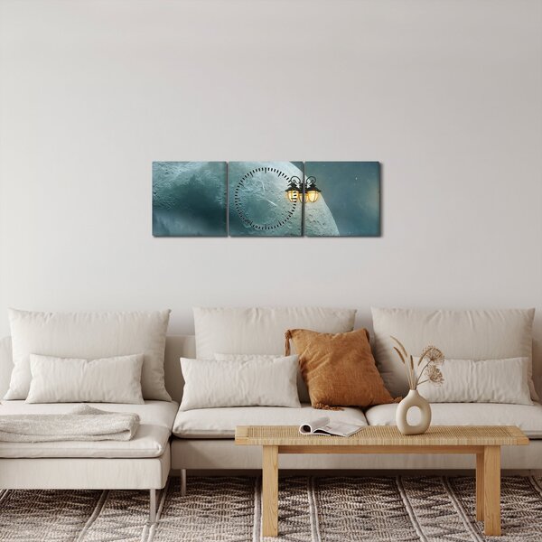 Obraz - Niebo w zasięgu ręki (z zegarem) (90x30 cm)
