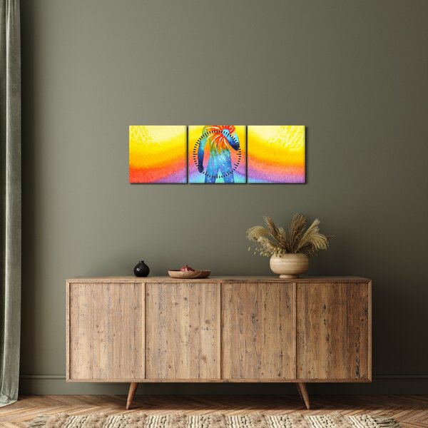 Obraz - Wewnętrzna siła (z zegarem) (90x30 cm)