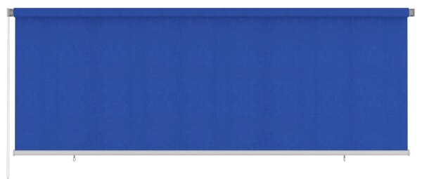Roleta zewnętrzna, 400x140 cm, niebieska, HDPE