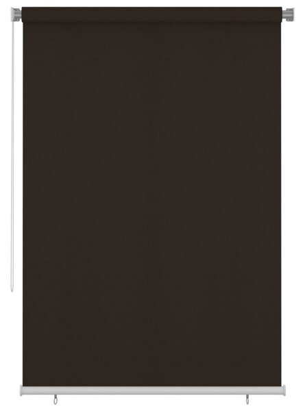 Roleta zewnętrzna, 160x230 cm, brązowa, HDPE