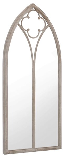 Lustro do wnętrz, kolor piaskowy, 100x45 cm, żelazne