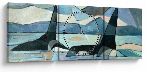 Obraz - Orka (z zegarem) (90x30 cm)