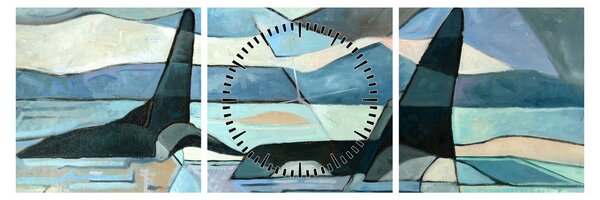 Obraz - Orka (z zegarem) (90x30 cm)