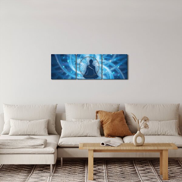 Obraz - Energia duchowa (z zegarem) (90x30 cm)