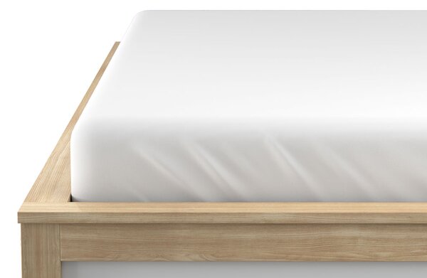 Prześcieradło jersey białe 90 x 200 cm