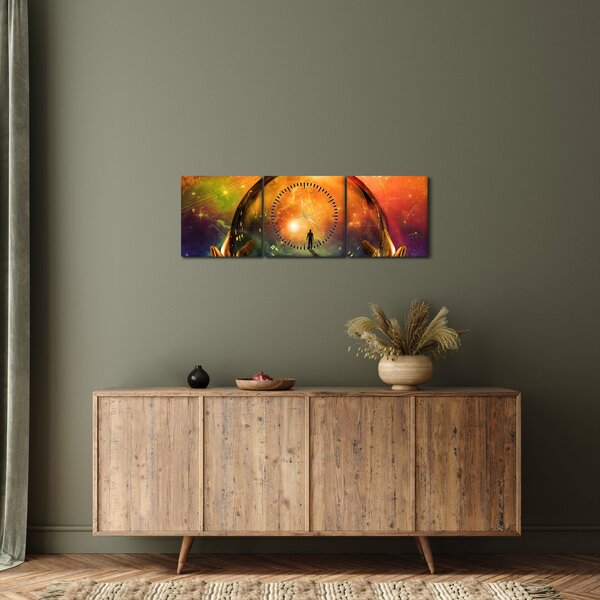 Obraz - Wróżbiarstwo (z zegarem) (90x30 cm)